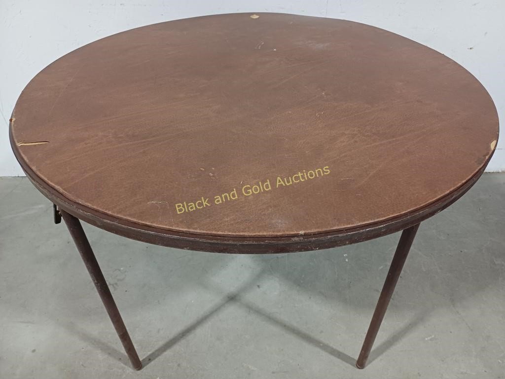 Folding Round Metal Table