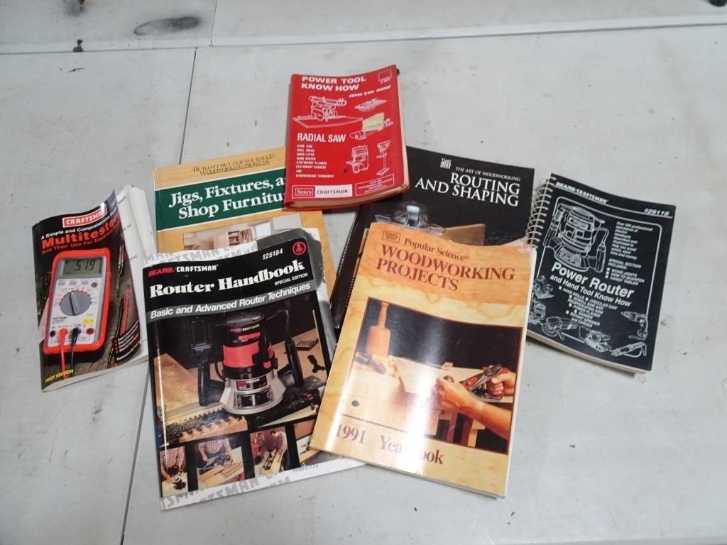 Lot of Woodworking Manual Books