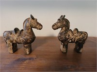 Cast Iron pair of Horses