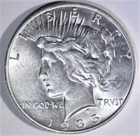 1935-S PEACE DOLLAR, CH BU