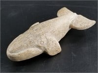 Ancient whalebone carving of a whale 5"