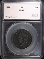 1831 LARGE CENT N-1 SEGS XF