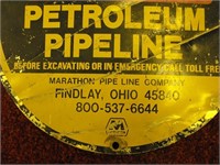 Petroleum Pipeline Tin Sign