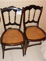 KING BOTTOM CHAIRS (ONE IS DAMAGED)