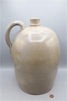 1800s Signed Peter Herrmann Stoneware Jug