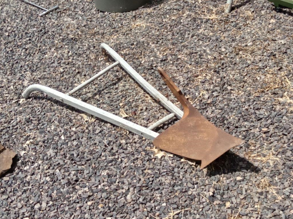 old garden plow