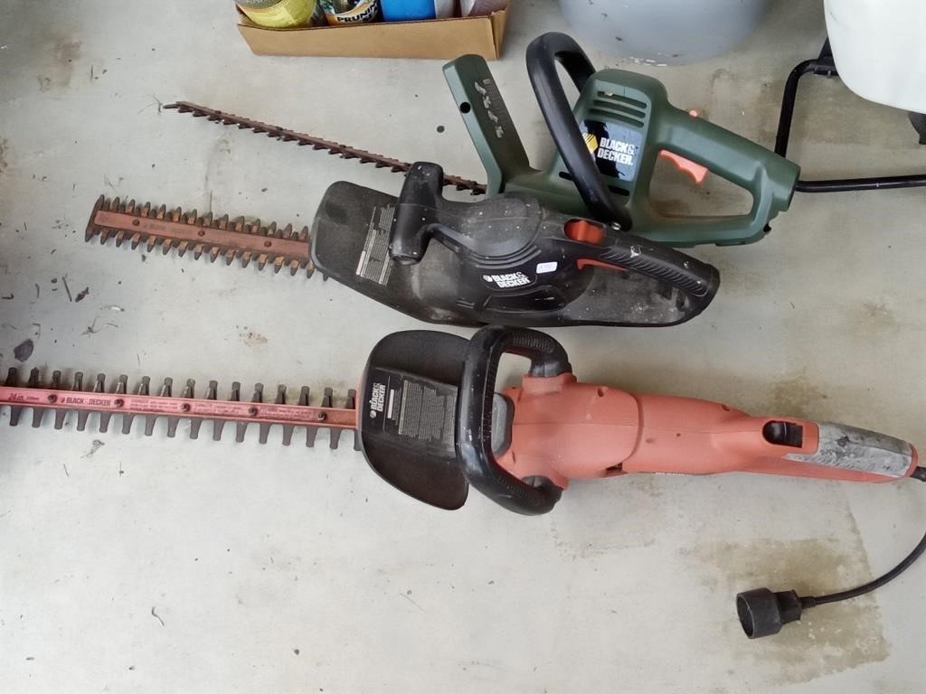 3 electric hedge trimmers