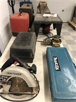 Assortment of Older Shop Power Tools