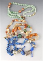 Lot # 4089 - Lot of stone bead necklaces