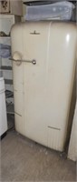 Vintage Refrigerator and Shelf Unit