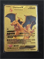 Charizard V Gold Foil Pokémon Card