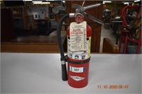 Fire Extinguisher. Last Tested 2002