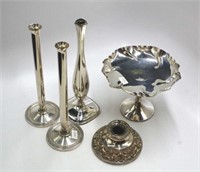 Group early silver plate pieces
