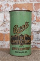 Antique canister, Bunte tin litho, c. 1940's,