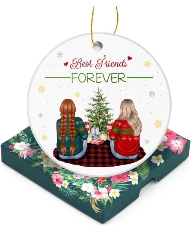 New, 2packs, Friendship Christmas Ornament-Best