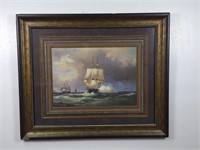 Framed Sailboat Print 63.25" x 43"