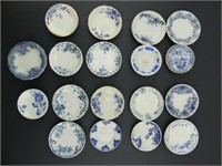 TRAY: APPROX. 18 BLUE & WHITE BUTTER PATS