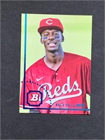 2022 Bowman Heritage Prospects Reds Image Swap Var