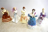 Coalport Porcelain Figurines