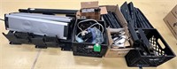 Assorted Keyboards, Speakers, Cords, Cables, Items