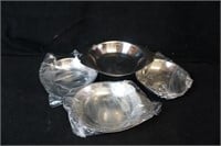 Set of 4 Stainless Steele Serving Bowls