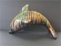 Large dolphin porpoise figurine