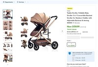 E9212  Yadala Foldable 3 in 1 Baby Stroller