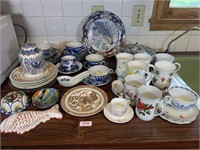 Large group of assorted china