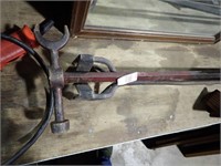 BRANDING IRON + WATER PIPE WRENCH