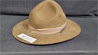 Campaign Military Drill Sargent Wool Hat 7-3/4