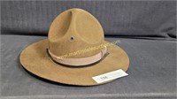 Campaign Military Drill Sargent Wool Hat 7-1/4