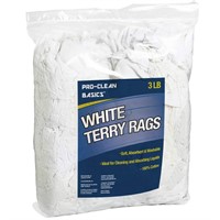 White Terry Cloth Rags: 3 lb. Bag