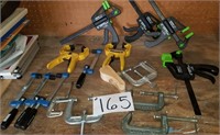 15 Clamps, various sizes