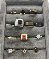 Lot of costume jewelry rings