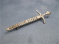 S.S. Vtg Made In Scotland Hallmarked Sword Brooch