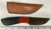 Custom Damascus fixed blade knife
