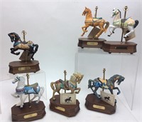 5 CAROUSEL HORSES