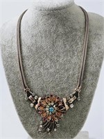 Sterling Coro Necklace