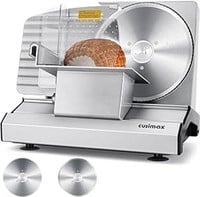 $199-CUSIMAX Electric Deli Meat Slicer with 2
