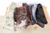 COLLECTION OF WOMENS FUR COLLARS