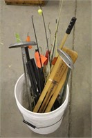 Assorted Ice Fishing Poles & Tip Ups