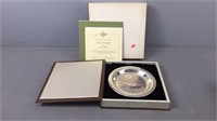 Sterling Collector Plate - James Wyeth 6.22 Ozt
