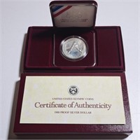 1988 United States Olympic Proof Silver Dollar