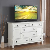 Regitina White Bedroom Dresser