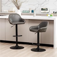 glitzhome Mid Century Bar Stools Set of 2