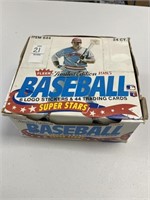 1985 FLEER BASEBALL SUPER STARS BOX 24 PACKS