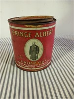 Prince Albert tobacco tin 1/3 full of asst buttons