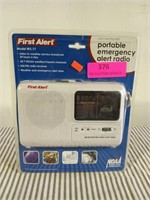 First alert portable emergency alert radio