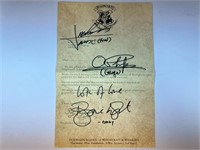 Autograph COA Weasley Family Letter