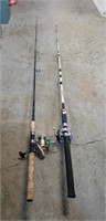 (2) Fishing Rods w/ Reels
